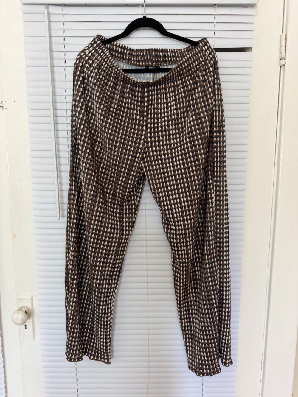 Vans Ambrosy Easy Pleated Wide Leg Pants Sepia Size L